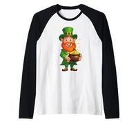 Lucky Little Legend Dessin animé Leprechaun Manche Raglan