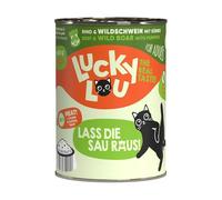 Lucky Lou Lifestage Nourriture humide pour chat - Nourriture pour chat de qualité supérieure à haute teneur en viande - Nourriture humide sans céréales et sans sucre pour chats (400 g (lot de 6), bœuf