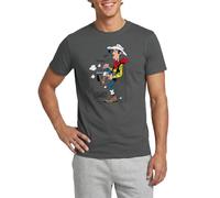 Lucky Luke Cow-Boy Solitaire Debout T Shirt Homme