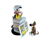 Lucky Luke Et Rantanplan Pile D'albums Figurines Plastoy - 00391