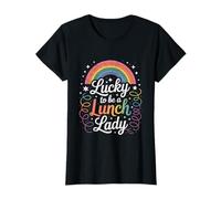 Lucky Lunch Lady Rainbow Cafétéria Personnel T-Shirt