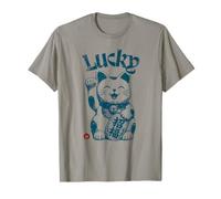 Lucky Maneki Neko Agitant Le Chat Porte-Bonheur Japonais T-Shirt