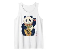 Lucky Maneki Neko Panda Ukiyo-e Art Japonais Esthétique Débardeur
