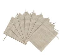 Lucky Monet Lot de 25/50/100 pochettes en toile de jute avec cordon de serrage pour anniversaire, fête prénuptiale, cadeau, Noël, loisirs créatifs