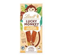 Lindt - Tablette LUCKY MONKEY Lait Céréales Croustillantes - Chocolat au Lait, 100g