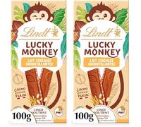 LUCKY MONKEY LAIT CÉRÉALES CROUSTILLANTES 100g NOUVEAUTÉ (Lot de 2)