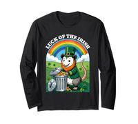 Lucky of The Irish Opossum St. Patrick's Day Trash Panda Manche Longue