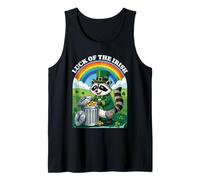 Lucky of The Irish Raccoon St. Patrick's Day Trash Panda Débardeur