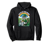 Lucky of The Irish Raccoon St. Patrick's Day Trash Panda Sweat à Capuche