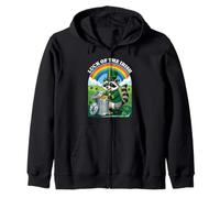 Lucky of The Irish Raccoon St. Patrick's Day Trash Panda Sweat à Capuche