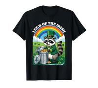 Lucky of The Irish Raccoon St. Patrick's Day Trash Panda T-Shirt