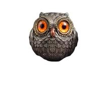 Lucky Owl Guardian - Le sage observateur du feutre, mini statue de hibou, décoration d'intérieur, figurines d'animaux réalistes, statue de hibou, petite sculpture, accents de poche for les amateurs de