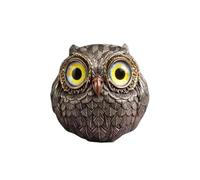 Lucky Owl Guardian - Le sage observateur du feutre, mini statue de hibou, décoration d'intérieur, figurines d'animaux réalistes, statue de hibou, petite sculpture, accents de poche for les amateurs de