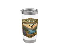 Lucky Peak State Park Idaho Souvenir graphique fantaisie Gobelet isotherme en acier inoxydable double paroi
