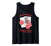 Lucky Players Club Las Vegas Blackjack with Chips Card Games Débardeur