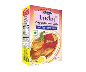 Lucky Poulet chanceux Korma Masala, 60g (paquet de 3)