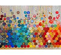 Lucky Puzzles - Glyphs of The Rainbow Order - Puzzle de 1 000 pièces pour adultes | Typographie unique | Puzzle pour adulte le plus cool | Casse-tête d'écriture asmique