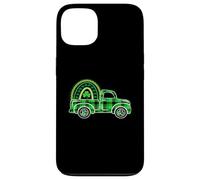 Lucky Rainbow Truck Buffalo Plaid Trèfle Jour de la Saint-Patrick Coque pour iPhone 13