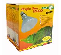 Lucky Reptile Bright Sun Flood Jungle - Lampe à Vapeur métallique 150 W pour Douilles E27 - Lampe UV chauffante de Terrarium avec Spectre de lumière du Jour - UVA & UVB - Reptiles tropicaux
