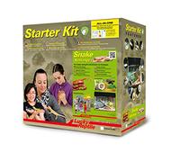 Lucky Reptile Serpent Starter Kit 50 cm - Terrarium Complet de Haute qualité pour l'élevage de Petits ou Jeunes Serpents - Starter Set Serpents pour débutants en Noir