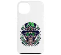 Lucky Shamrock Skull St Patrick Art Irlandais Coque pour iPhone 13
