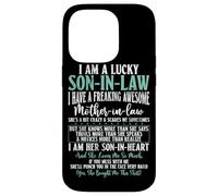 Lucky Son In Law Awesome Mother In Law Family Humour Child Coque pour iPhone 14 Pro
