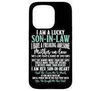 Lucky Son In Law Awesome Mother In Law Family Humour Child Coque pour iPhone 15 Pro