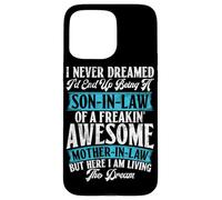 Lucky Son In Law Awesome Mother In Law Family Humour Child Coque pour iPhone 15 Pro Max