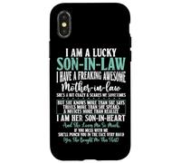 Lucky Son In Law Awesome Mother In Law Family Humour Child Coque pour iPhone X/XS