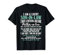 Lucky Son In Law Awesome Mother In Law Family Humour Child T-Shirt