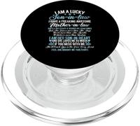 Lucky Son In Law Mother In Law Funny Family Humour Child PopSockets PopGrip pour MagSafe