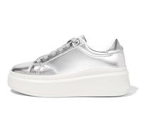 LUCKY STEP Baskets Femme à Plateforme - Sneakers Mode, Baskets Basses Casual Confortables pour Usage Quotidien (Argent, 7US-37EU-4UK)