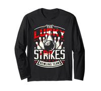 Lucky Strikes Maillot de l'équipe de Bowling League Manche Longue