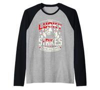 Lucky Strikes Maillot de l'équipe de Bowling League Manche Raglan