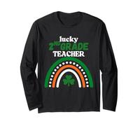 Lucky Teacher Grade Crew St Patrick's Day 2e année Manche Longue