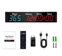 LUCKY TIME Minuteur Compte à rebours 999 Jours, Retraite 7 Couleurs | Compte à rebours et progressif, calendrier 7 couleurs. Idéal pour retraite, examen, mariage, bureau, laboratoire, vacances.