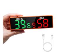 Lucky Time Tableau de Score numérique Portable à Piles avec Buzzer | Idéal pour le ping-pong, le basketball, le jeu de lancer de sacs de maïs et les sports d'intérieur. alerte sonore.