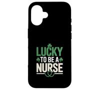 Lucky to Be A Nurse St Patrick Day Shamrock Pride Coque pour iPhone 16