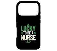 Lucky to Be A Nurse St Patrick Day Shamrock Pride Coque pour iPhone 17 Pro