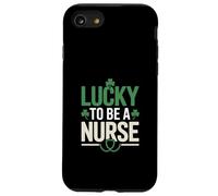 Lucky to Be A Nurse St Patrick Day Shamrock Pride Coque pour iPhone SE (2020) / 7/8