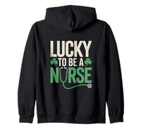Lucky to Be A Nurse St Patrick Day Shamrock Pride Sweat à Capuche