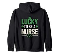 Lucky to Be A Nurse St Patrick Day Shamrock Pride Sweat à Capuche