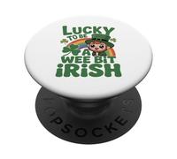 Lucky to Be A Wee Bit Irlandais Happy Saint Patrick's Day PopSockets PopGrip Adhésif