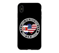 Lucky to Be Costa Rica Proud to Be American Costa Rica USA Coque pour iPhone XS Max
