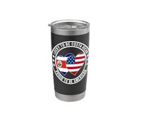 Lucky To Be Costa Rica Proud To Be American Costa Rica USA Gobelet isotherme en acier inoxydable double paroi