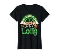 Lucky to Be Lolly Grandma Trèfle Arc-en-Ciel St Patrick Day T-Shirt