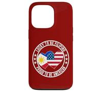 Lucky to Be Philipino Proud to Be Drapeau américain Humoristique Coque pour iPhone 13 Pro
