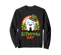 Lucky Tooth Shamrock Irish Dental Hygienist St Patrick Style Sweatshirt