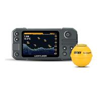 LUCKY Transducteur de Sondeur Portable pour Kayak Détecteurs de Poissons à Sonar sans Fil Sondeur de Profondeur Portable Rechargeable pour la Pêche en Bateau MT-202