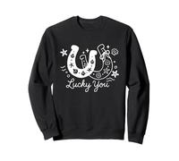 Lucky You Coquillage Étoile de mer Coquillage Plage Fille Sweatshirt